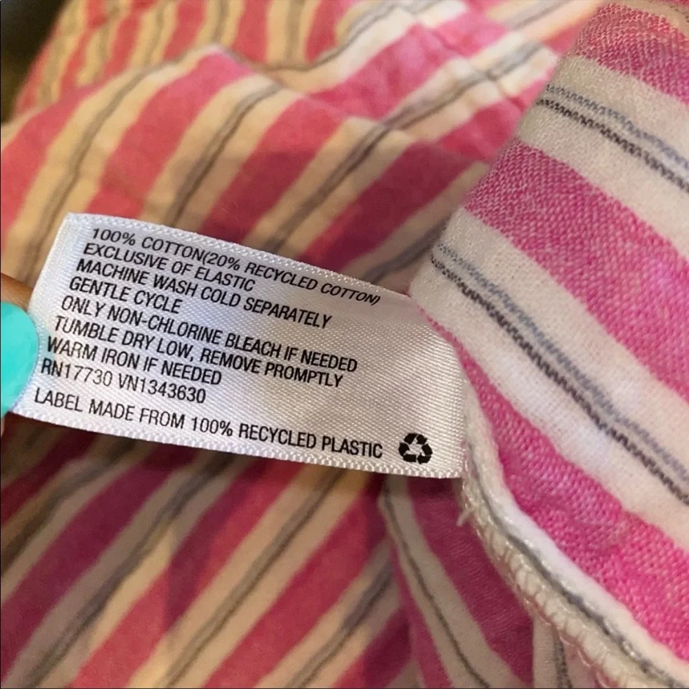 UNIVERSAL THREAD Pink & Gray Striped Tiered Ruffle Maxi Dress Size Small - Picture 10 of 11